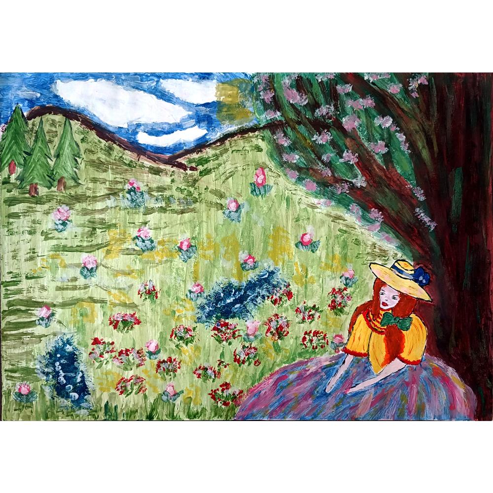 Adela Juras 43x30cm Orijinal Karikatür BOD01049