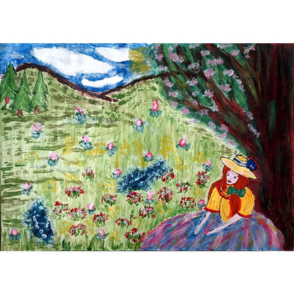 Adela Juras 43x30cm Orijinal Karikatür BOD01049