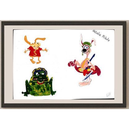 Natalia Mikulo 29x21cm Orijinal Karikatür BOD01058