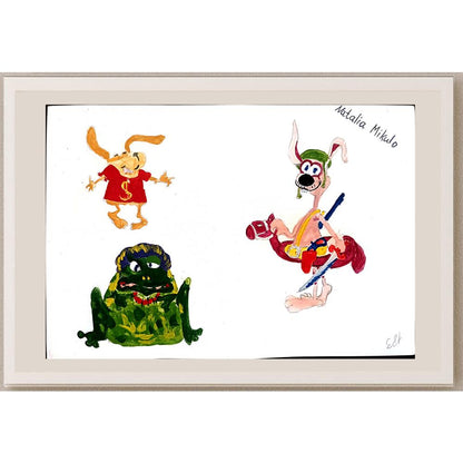 Natalia Mikulo 29x21cm Orijinal Karikatür BOD01058