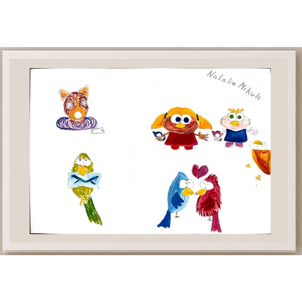 Natalia Mikulo 29x21cm Orijinal Karikatür BOD01059