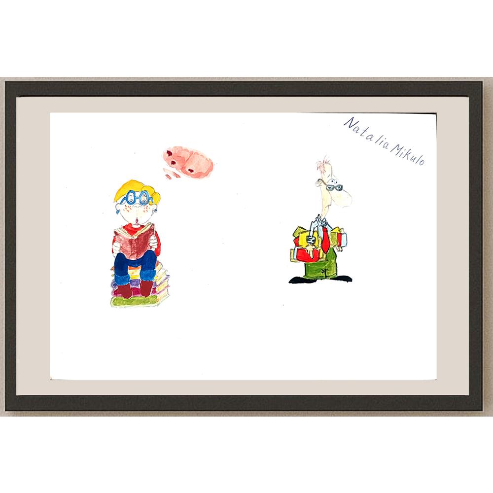 Natalia Mikulo 29x21cm Orijinal Karikatür BOD01060