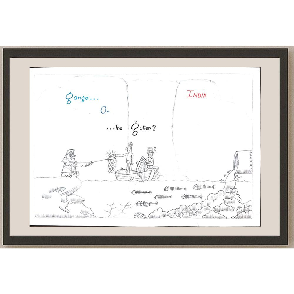Dchelcuna 29x21cm Orijinal Karikatür BOD01064