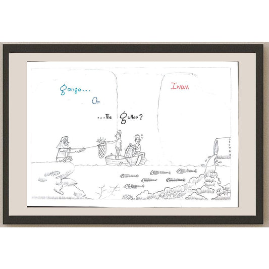 Dchelcuna 29x21cm Orijinal Karikatür BOD01064