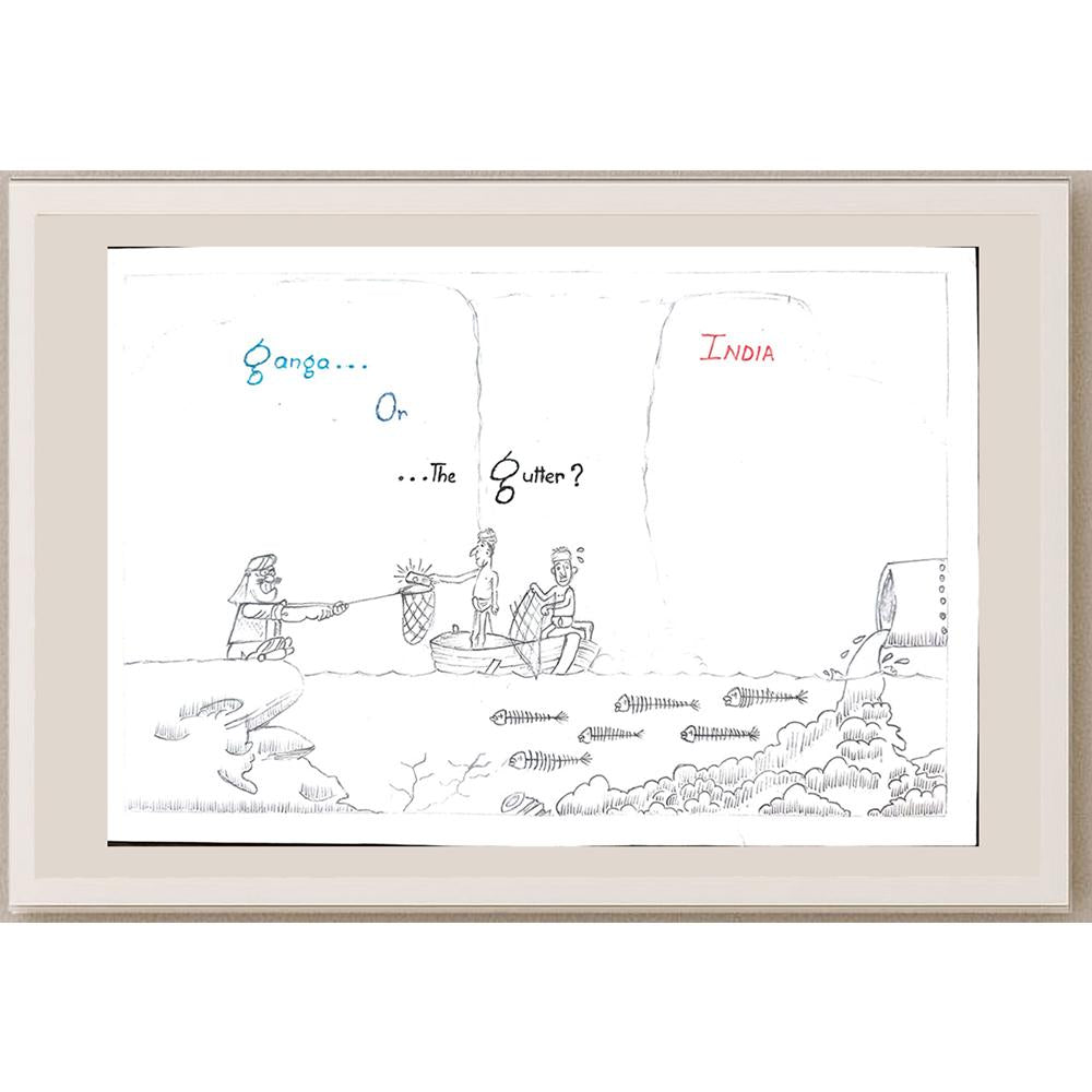 Dchelcuna 29x21cm Orijinal Karikatür BOD01064