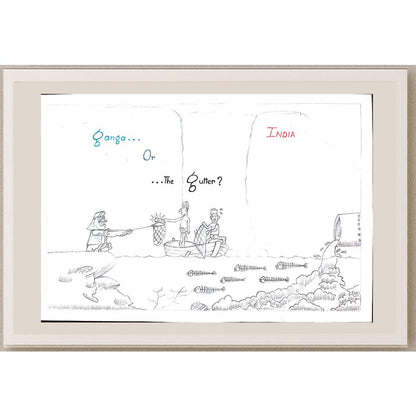 Dchelcuna 29x21cm Orijinal Karikatür BOD01064
