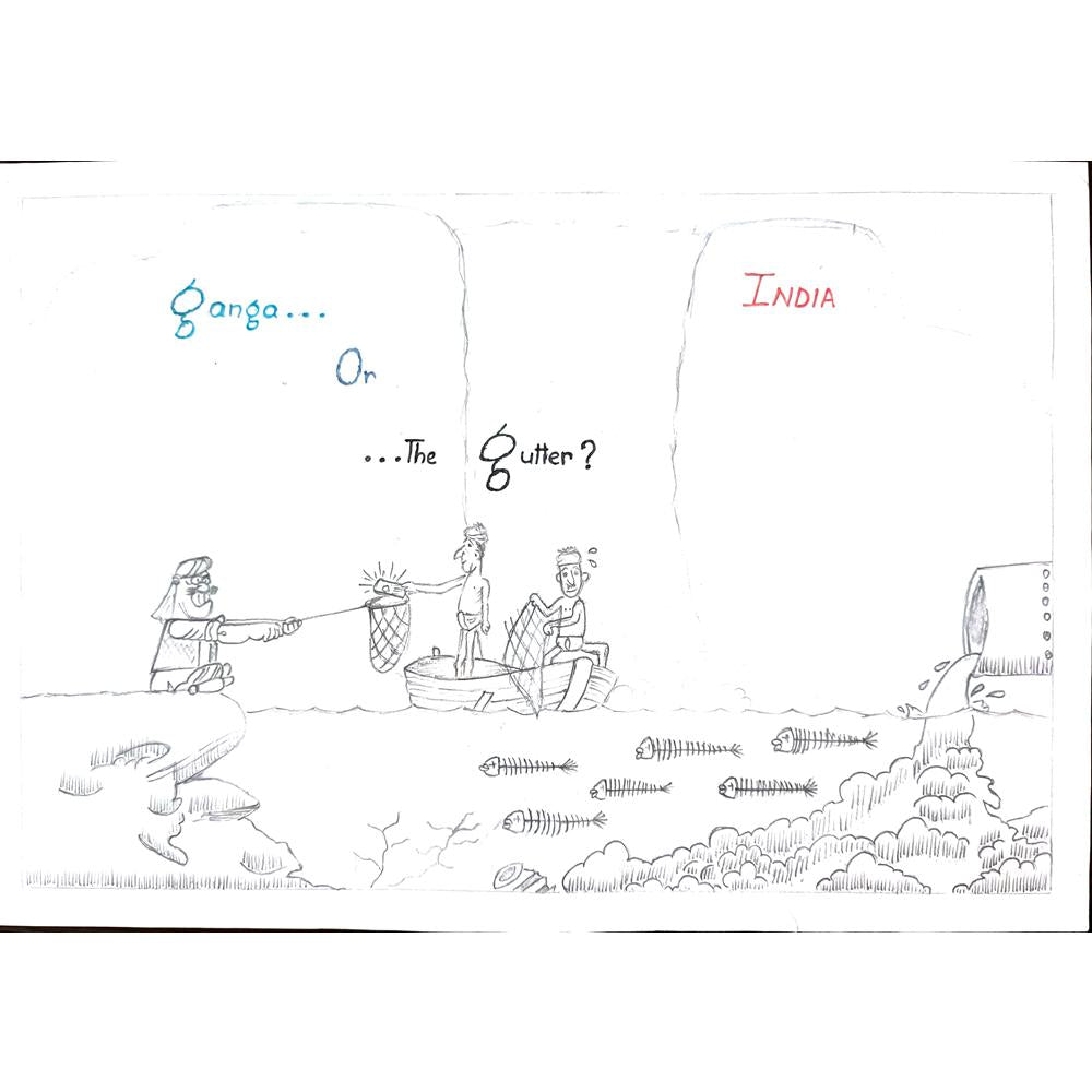 Dchelcuna 29x21cm Orijinal Karikatür BOD01064