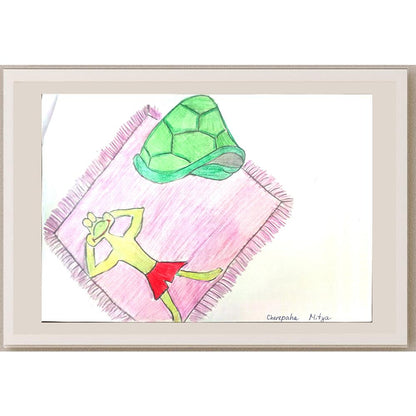 Cherepaha Andrew 29x21cm Orijinal Karikatür BOD01068