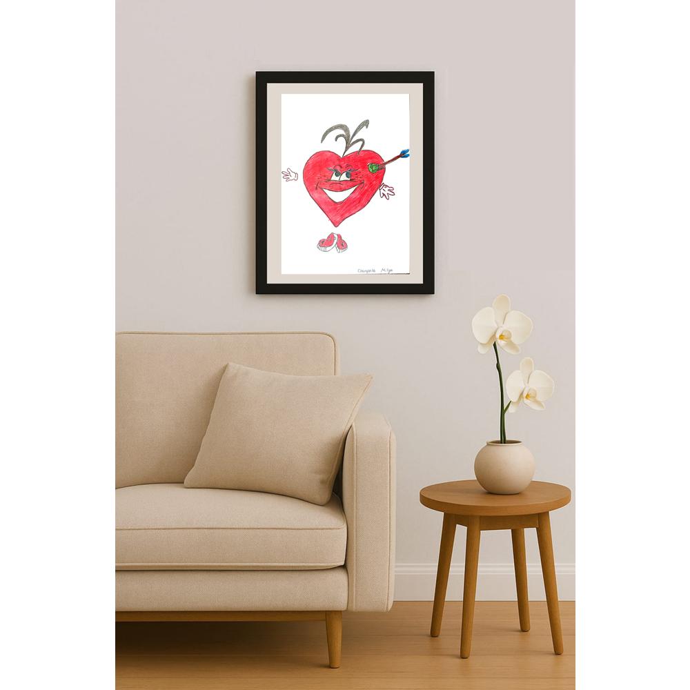 Cherepaha Andrew 29x21cm Orijinal Karikatür BOD01069