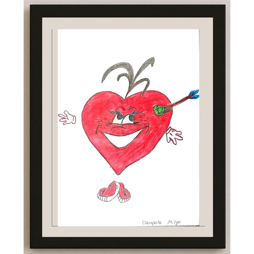 Cherepaha Andrew 29x21cm Orijinal Karikatür BOD01069