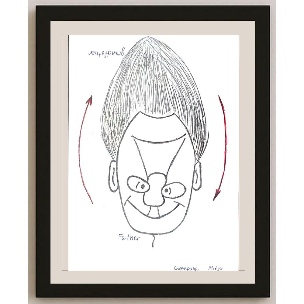 Cherepaha Andrew 29x21cm Orijinal Karikatür BOD01071