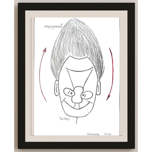 Cherepaha Andrew 29x21cm Orijinal Karikatür BOD01071