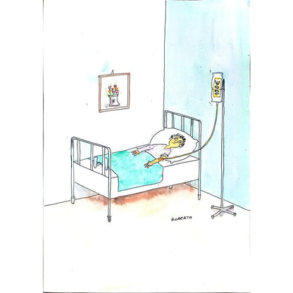 Roberta Patraşcan 29x21cm Orijinal Karikatür BOD01072