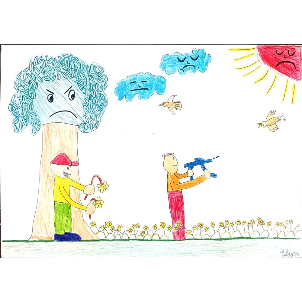 Clayton Poon 29x21cm Orijinal Karikatür BOD01082
