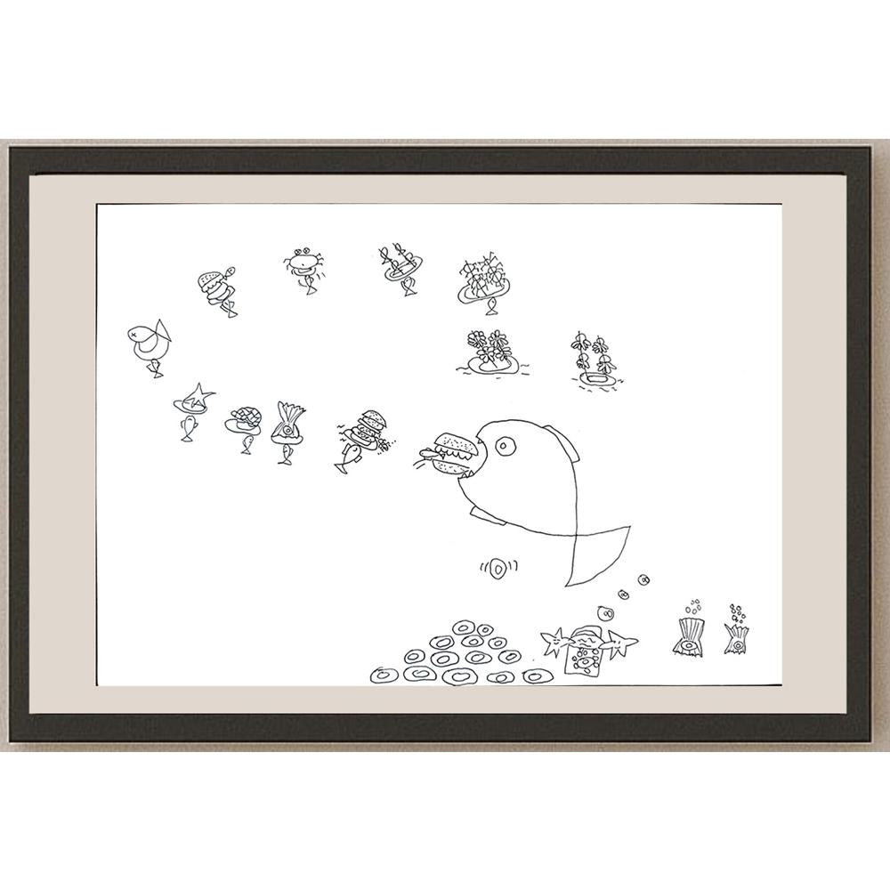 Chan Hoi Ching 29x21cm Orijinal Karikatür BOD01083