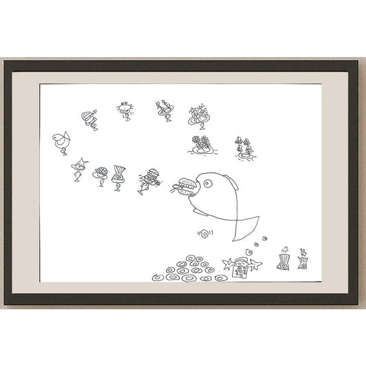 Chan Hoi Ching 29x21cm Orijinal Karikatür BOD01083