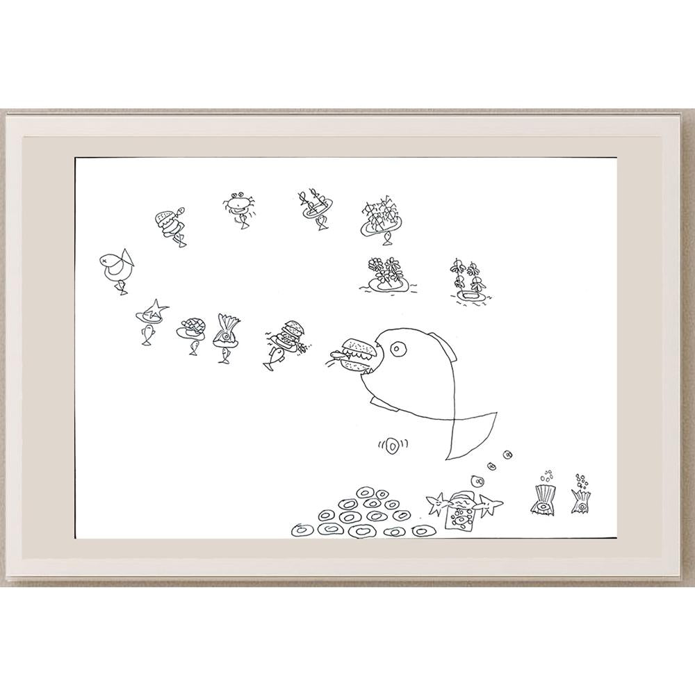 Chan Hoi Ching 29x21cm Orijinal Karikatür BOD01083
