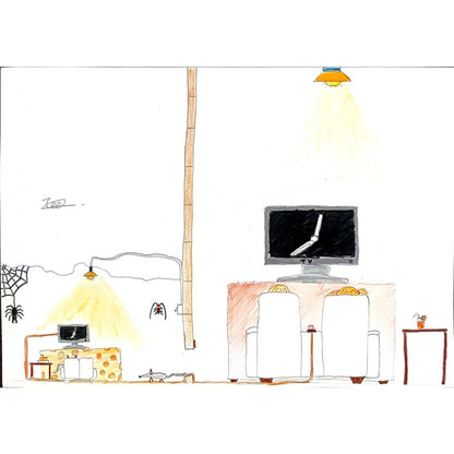 Chau Tsz Chun 29x21cm Orijinal Karikatür BOD01085