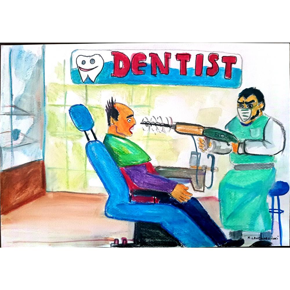 Mateusz Lanckoronski 29x21cm Orijinal Karikatür BOD01089