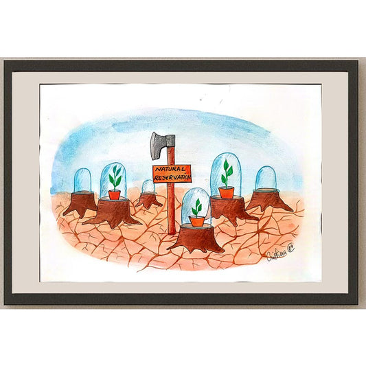 İvlia Cristina Alexandresov 29x21cm Orijinal Karikatür BOD01090