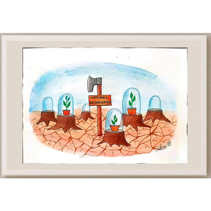 İvlia Cristina Alexandresov 29x21cm Orijinal Karikatür BOD01090