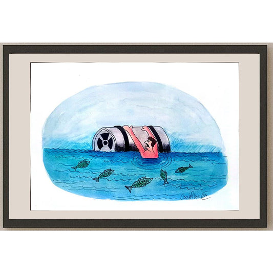 İvlia Cristina Alexandresov 29x21cm Orijinal Karikatür BOD01092
