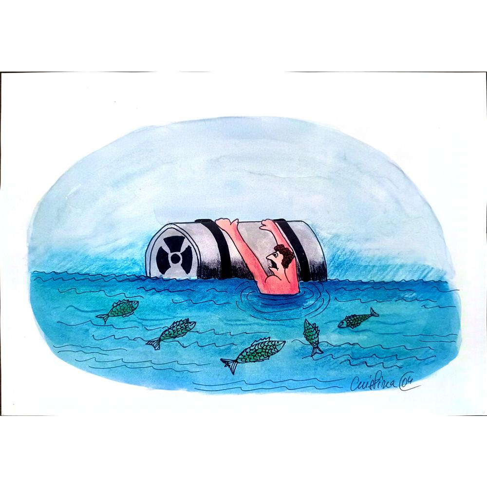 İvlia Cristina Alexandresov 29x21cm Orijinal Karikatür BOD01092
