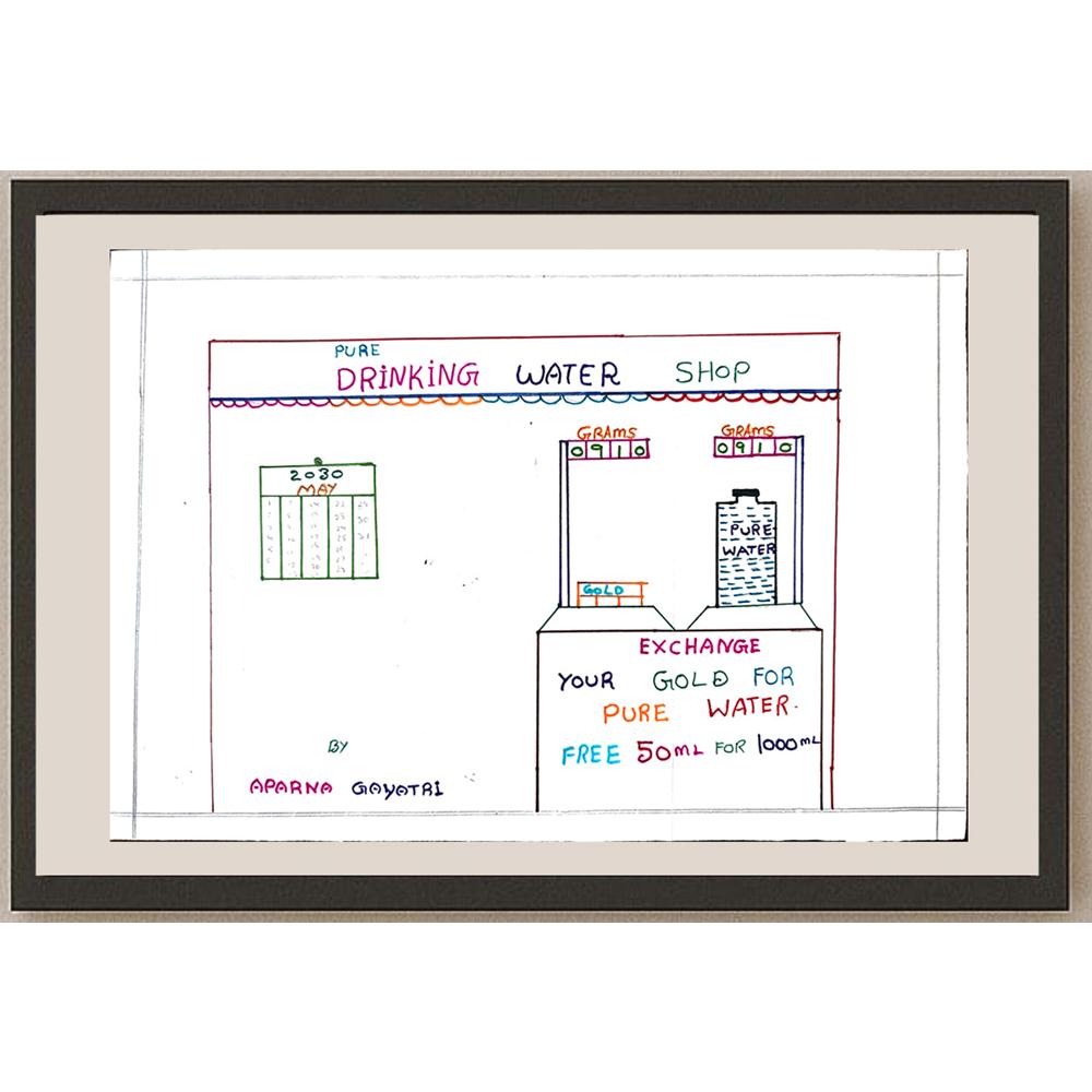 Aparna Gayatri 29x21cm Orijinal Karikatür BOD01100