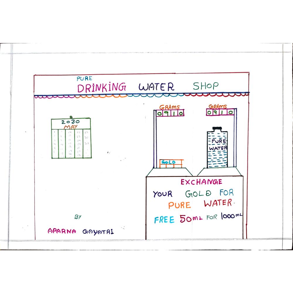 Aparna Gayatri 29x21cm Orijinal Karikatür BOD01100