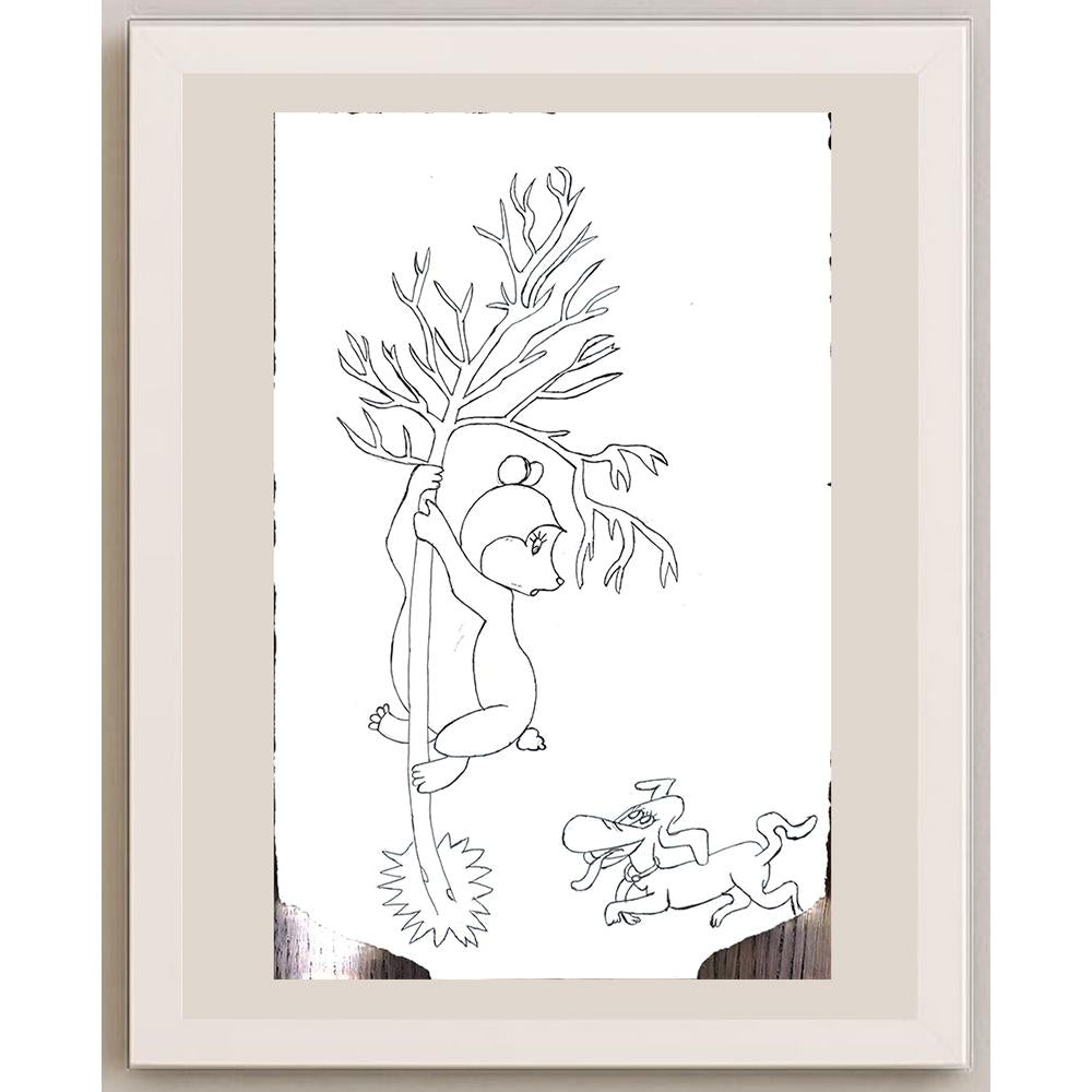 Rua Rendiva Babu 26x17cm Orijinal Karikatür BOD01105