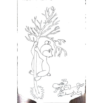 Rua Rendiva Babu 26x17cm Orijinal Karikatür BOD01105