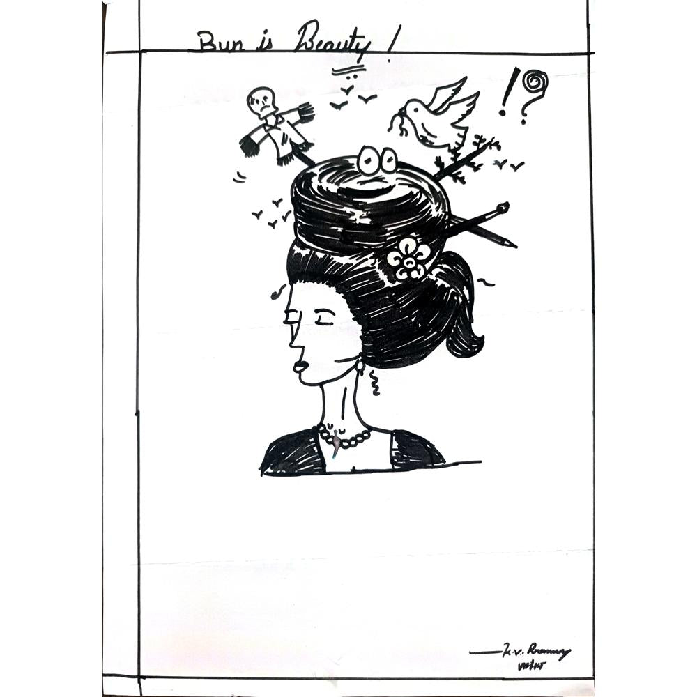 Prannoy Kumar 29x21cm Orijinal Karikatür BOD01106