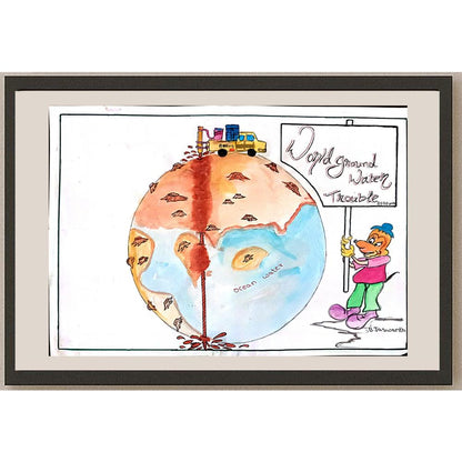 Bala Jaswamth 29x21cm Orijinal Karikatür BOD01108