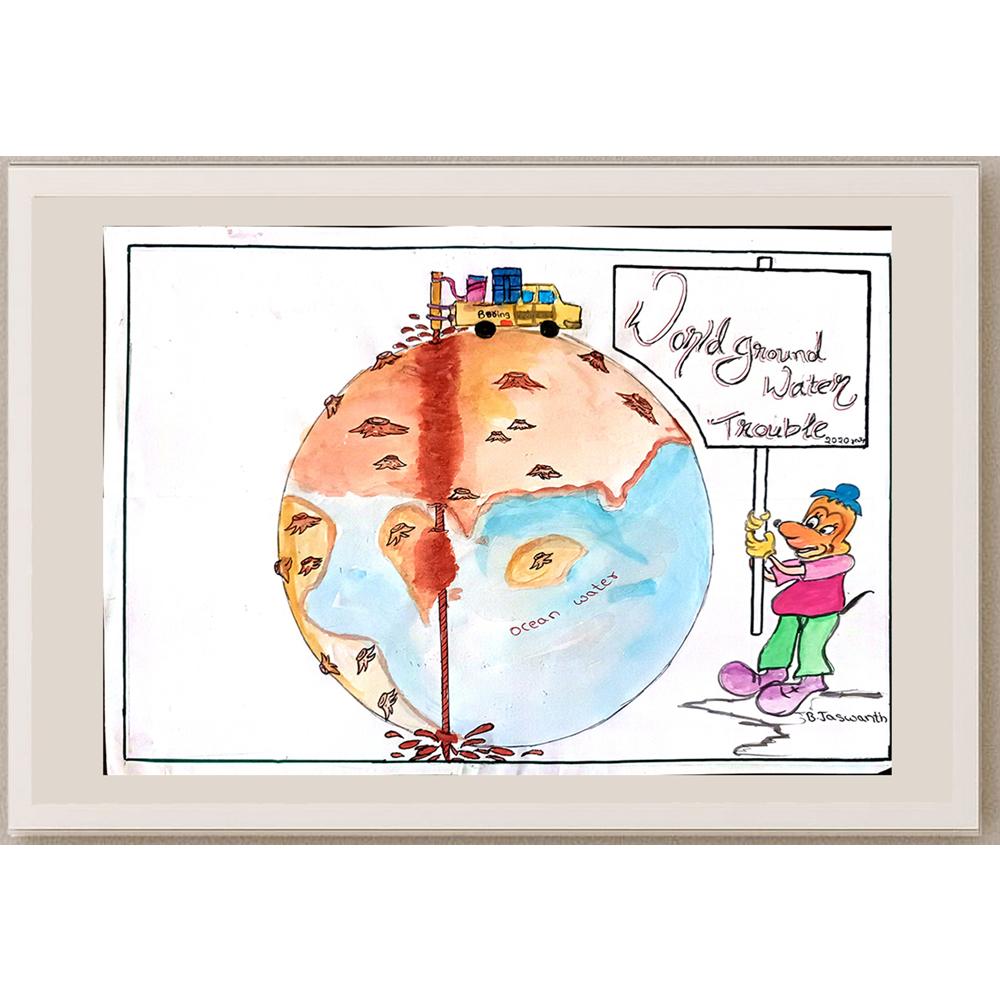 Bala Jaswamth 29x21cm Orijinal Karikatür BOD01108