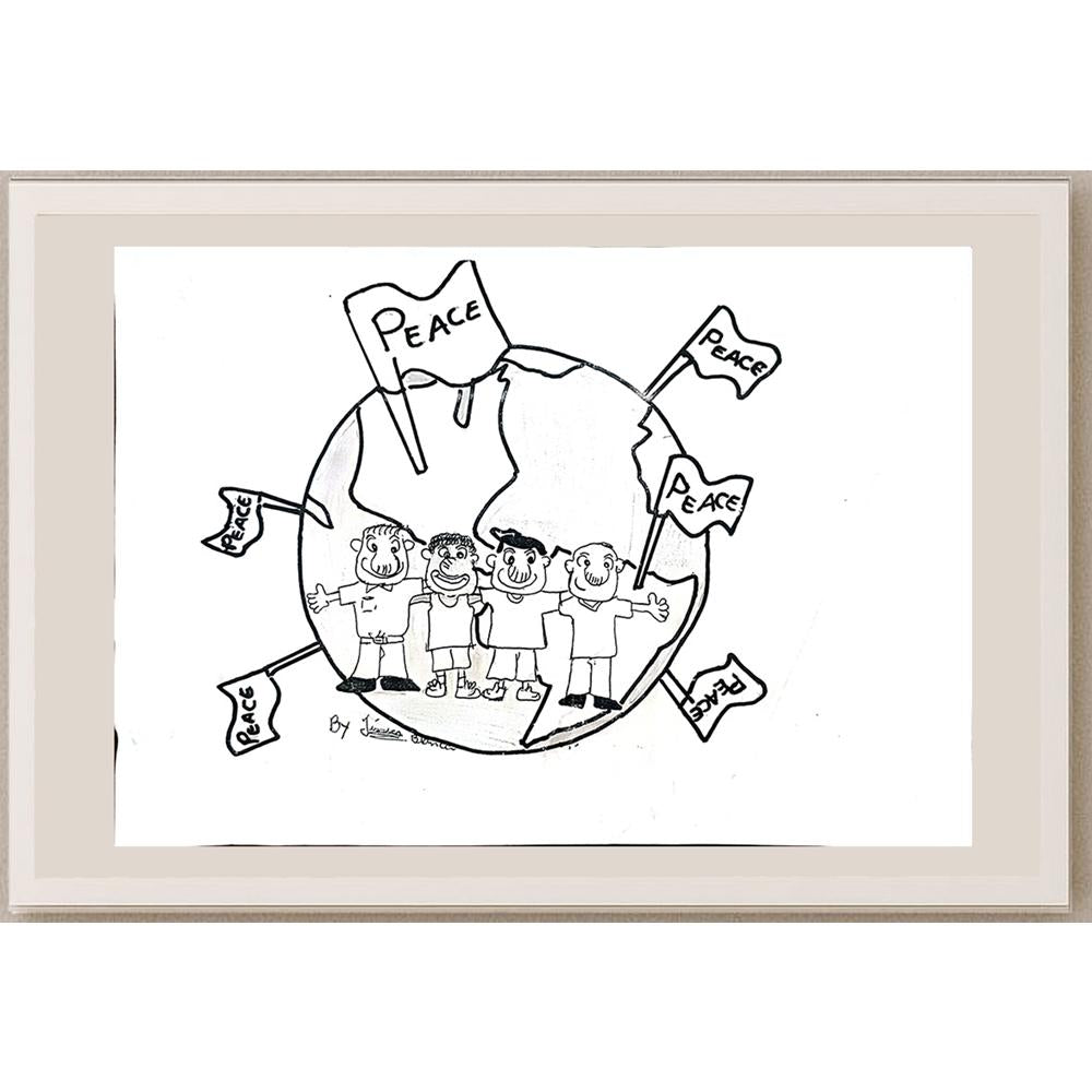 Jarusa Bianco 29x21cm Orijinal Karikatür BOD01112