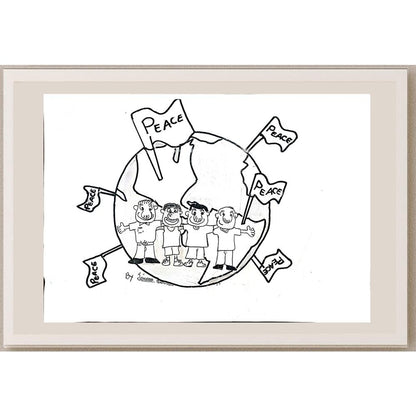 Jarusa Bianco 29x21cm Orijinal Karikatür BOD01112