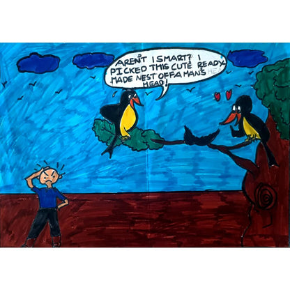 Rohit Chandra Tejasevi 29x21cm Orijinal Karikatür BOD01113