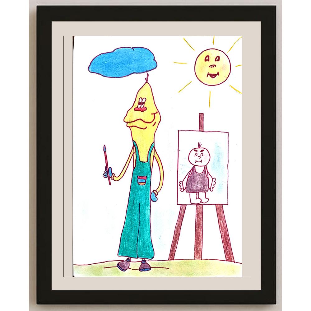 Anna Lubiejewska 29x21cm Orijinal Karikatür BOD01114