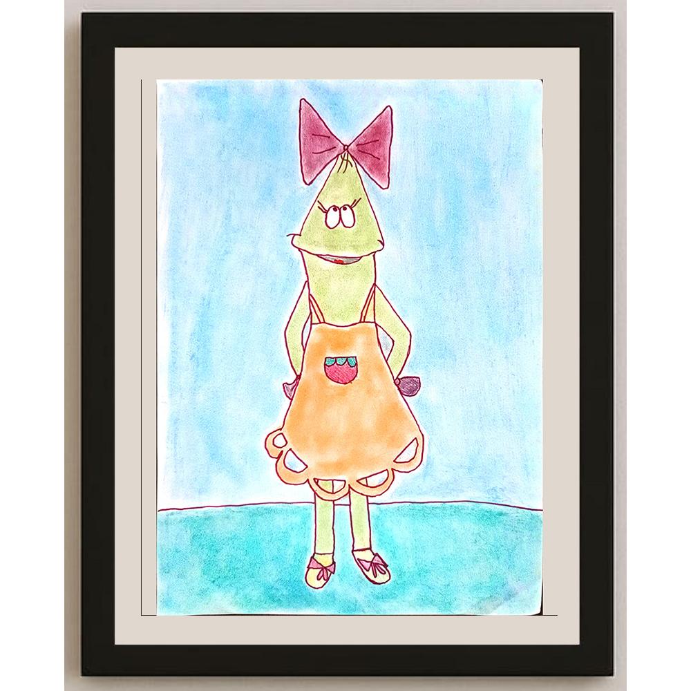 Milana Biermat 29x21cm Orijinal Karikatür BOD01115