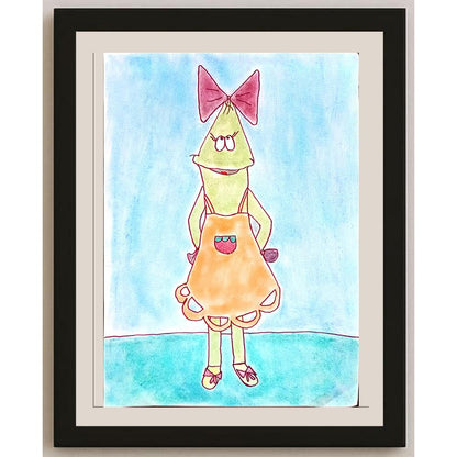 Milana Biermat 29x21cm Orijinal Karikatür BOD01115
