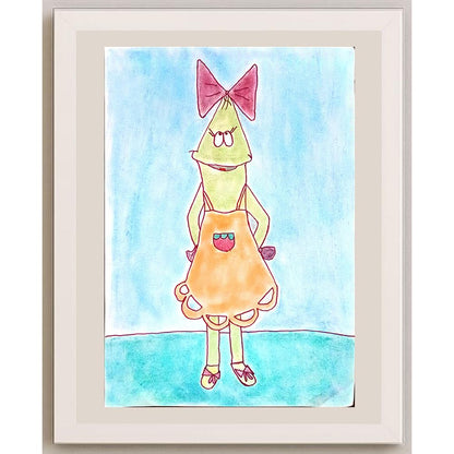 Milana Biermat 29x21cm Orijinal Karikatür BOD01115