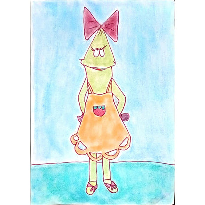 Milana Biermat 29x21cm Orijinal Karikatür BOD01115