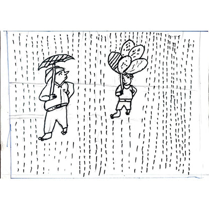 Sandeep 29x21cm Orijinal Karikatür BOD01121