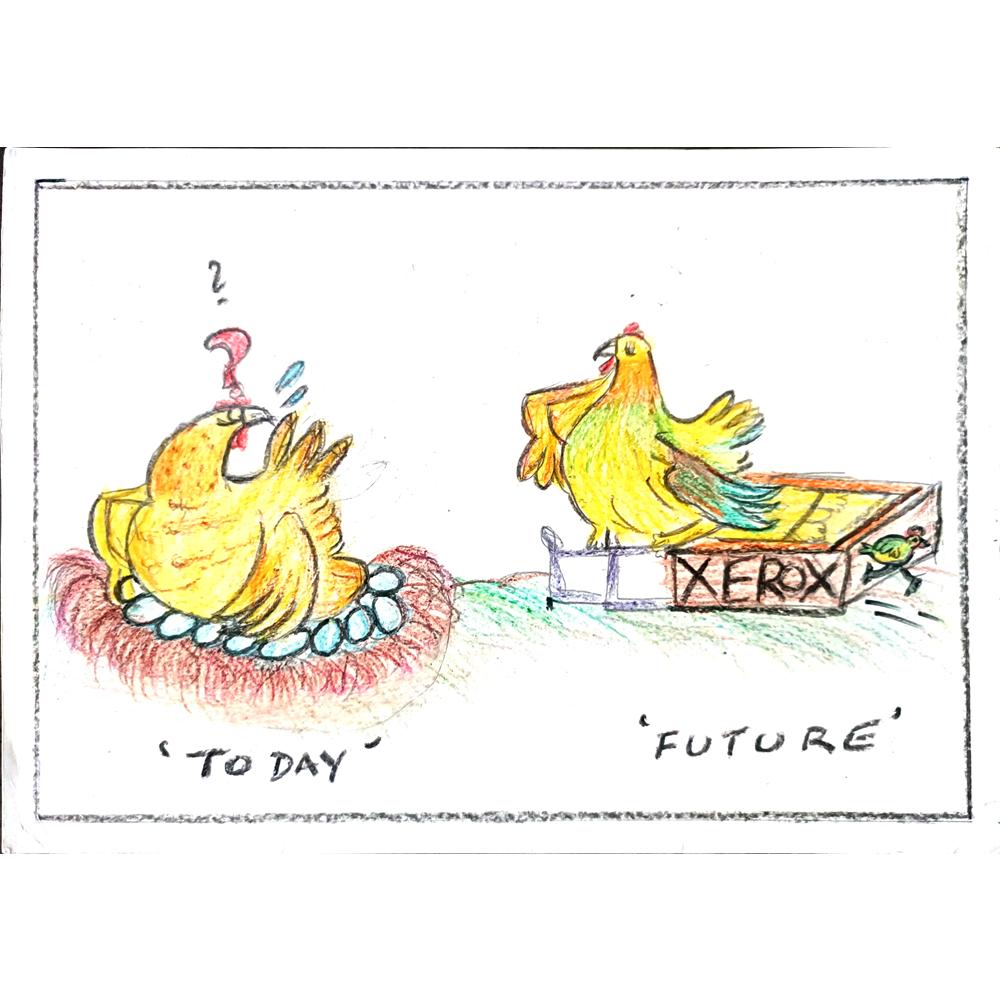 Satwik 29x21cm Orijinal Karikatür BOD01122