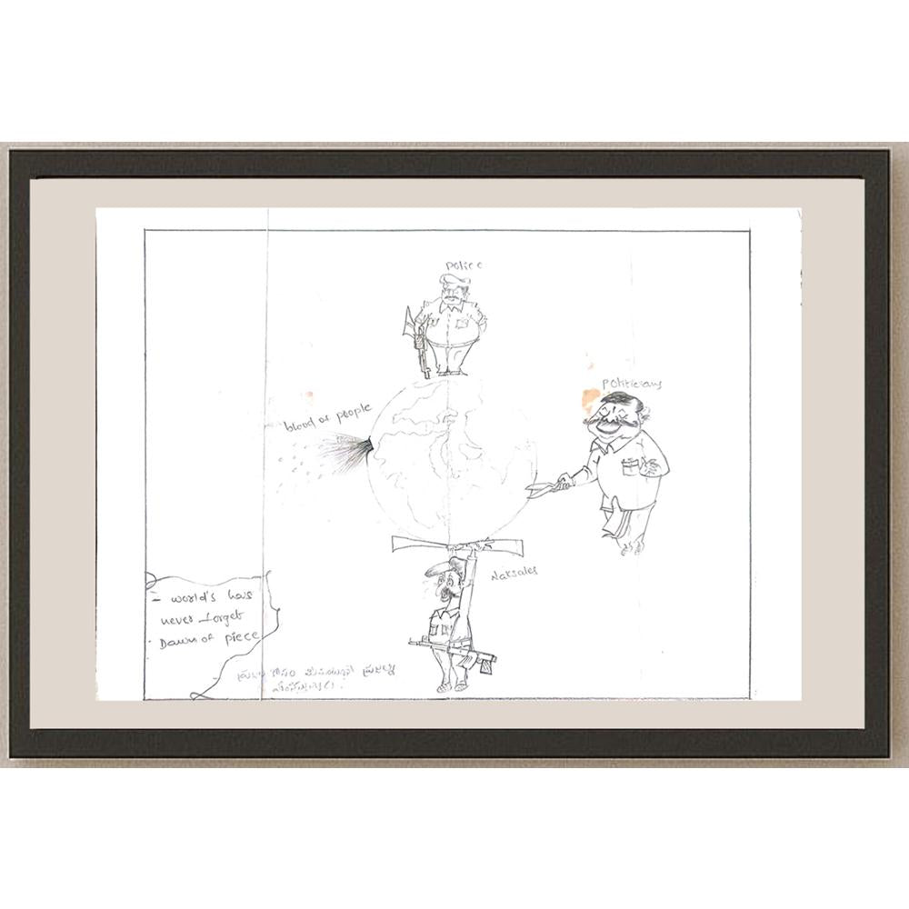 Sharak 29x21cm Orijinal Karikatür BOD01135