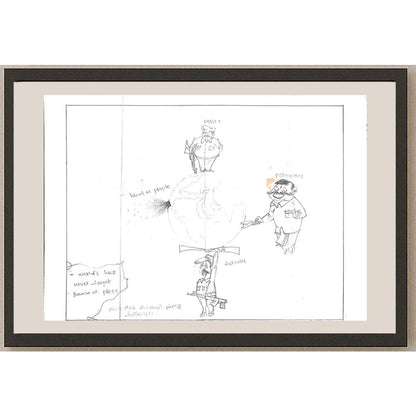 Sharak 29x21cm Orijinal Karikatür BOD01135