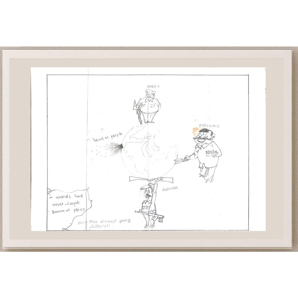 Sharak 29x21cm Orijinal Karikatür BOD01135