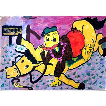 Anji Regudu 15x9cm Orijinal Karikatür BOD01140