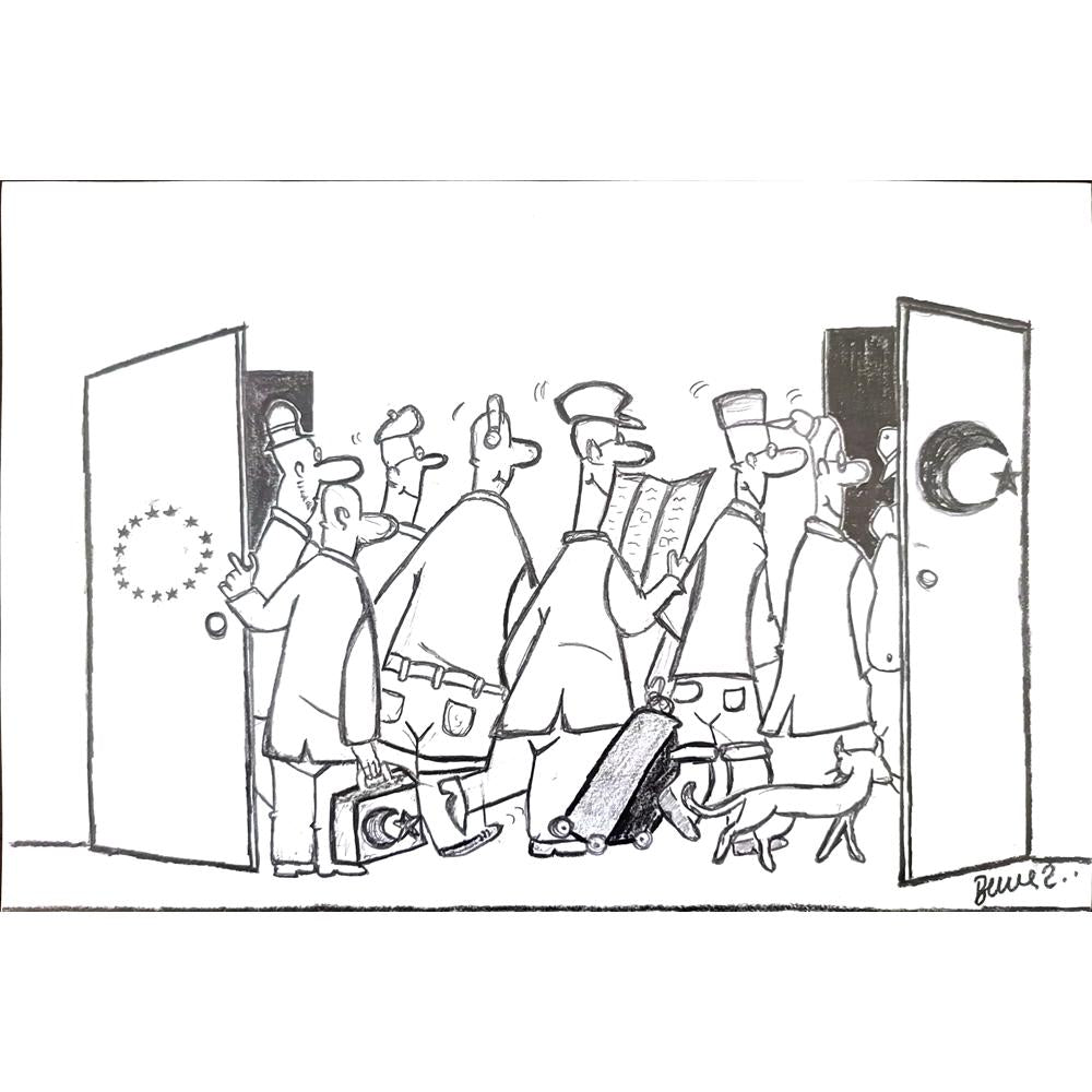 Berkay Koçak 29x21cm Orijinal Karikatür BOD01142