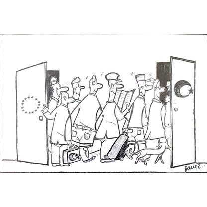 Berkay Koçak 29x21cm Orijinal Karikatür BOD01142